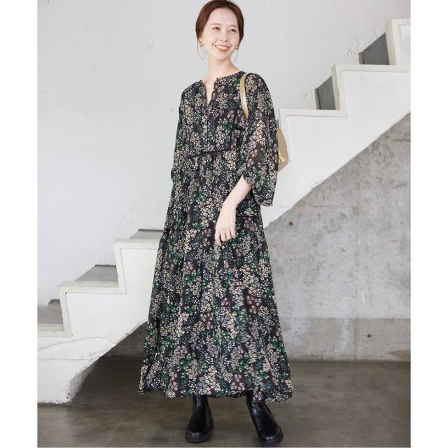 スローブ イエナ（SLOBE IENA）/《WEB限定/追加5予約》FLOWER PRINT ワンピース
