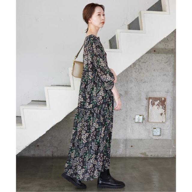 スローブ イエナ（SLOBE IENA）/《WEB限定/追加5予約》FLOWER PRINT ワンピース
