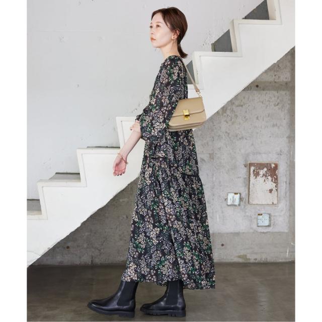 スローブ イエナ（SLOBE IENA）/《WEB限定/追加5予約》FLOWER PRINT ワンピース