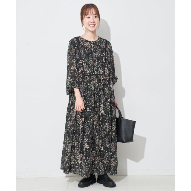スローブ イエナ（SLOBE IENA）/《WEB限定/追加5予約》FLOWER PRINT ワンピース