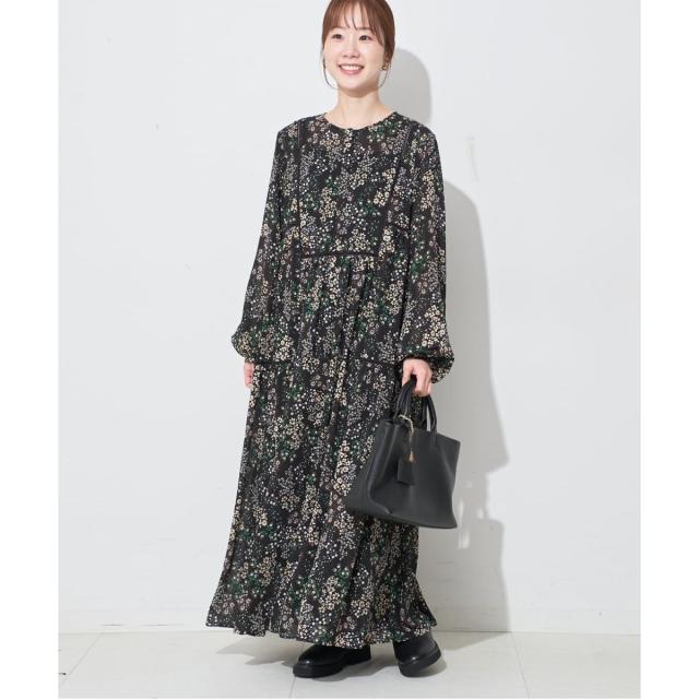 スローブ イエナ（SLOBE IENA）/《WEB限定/追加5予約》FLOWER PRINT ワンピース