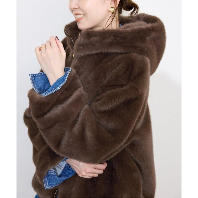 スローブ イエナ（SLOBE IENA）/《WEB限定/追加》FAKEファーフード