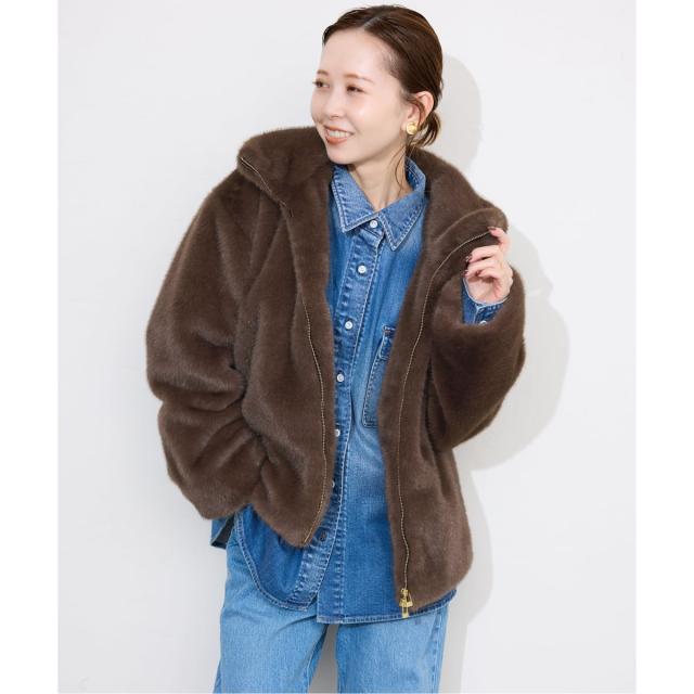 スローブ イエナ（SLOBE IENA）/《WEB限定/追加》FAKEファーフード