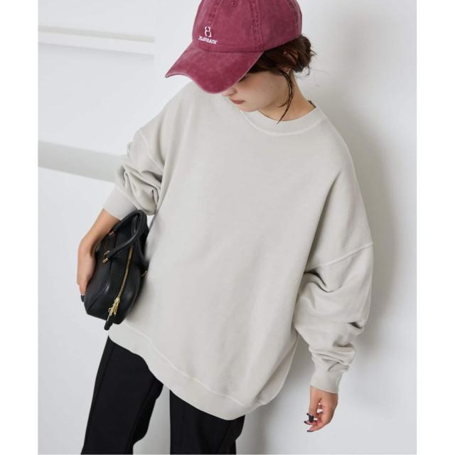 スローブ イエナ（SLOBE IENA）/《WEB限定/追加3予約》ビックシルエットピグメント裏毛プルオーバー