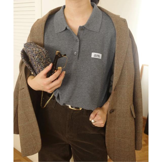 スローブ イエナ（SLOBE IENA）/《追加予約》LOUNA SLOBE別注 ニットポロ