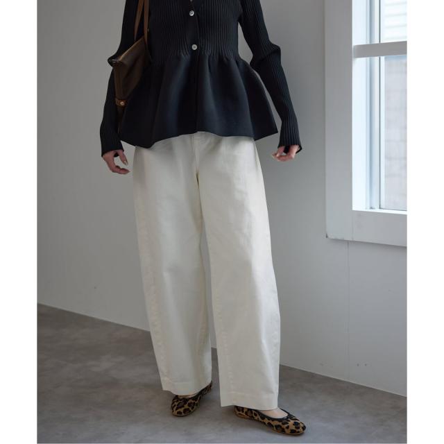 スローブ イエナ（SLOBE IENA）/《予約》LE DENIM カーブバギーデニムパンツ