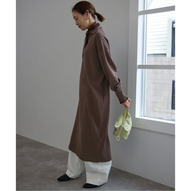 スローブ イエナ（SLOBE IENA）/《予約》スキッパーニットワンピース