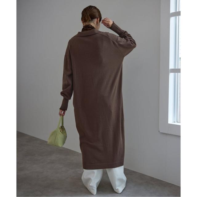 スローブ イエナ（SLOBE IENA）/《予約》スキッパーニットワンピース