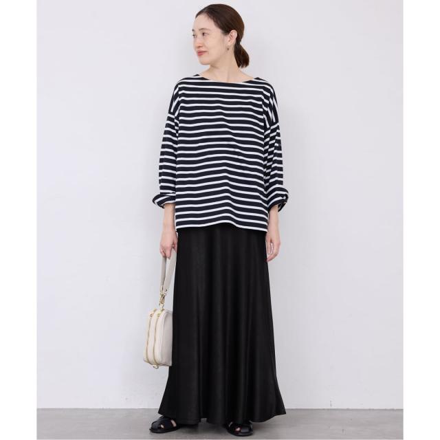 スローブ イエナ（SLOBE IENA）/《ブラックのみWEB限定/追加2予約》グロッシーサテンフレアスカート