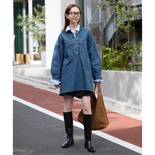 スローブ イエナ（SLOBE IENA）/《予約》LE DENIM フィールドオーバーチュニック