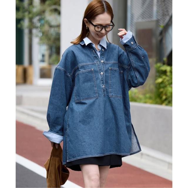 スローブ イエナ（SLOBE IENA）/《予約》LE DENIM フィールドオーバーチュニック