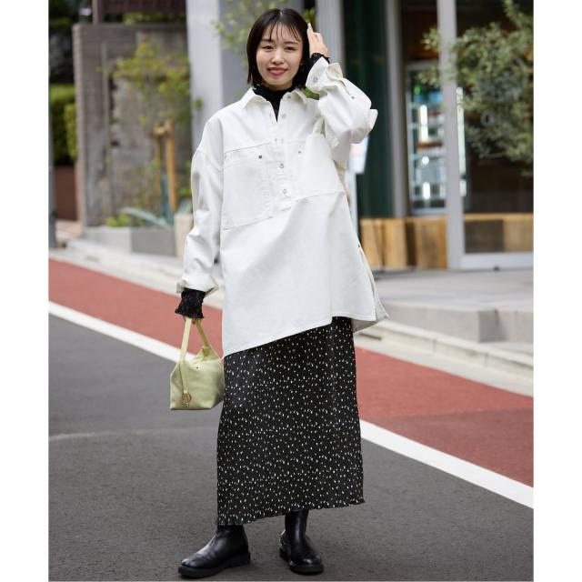 スローブ イエナ（SLOBE IENA）/《予約》flower pleats アイラインスカート