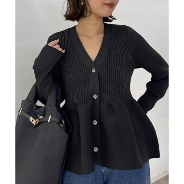 スローブ イエナ（SLOBE IENA）/《予約》Vネックペプラムカーディガン