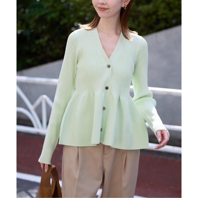 スローブ イエナ（SLOBE IENA）/《予約》Vネックペプラムカーディガン