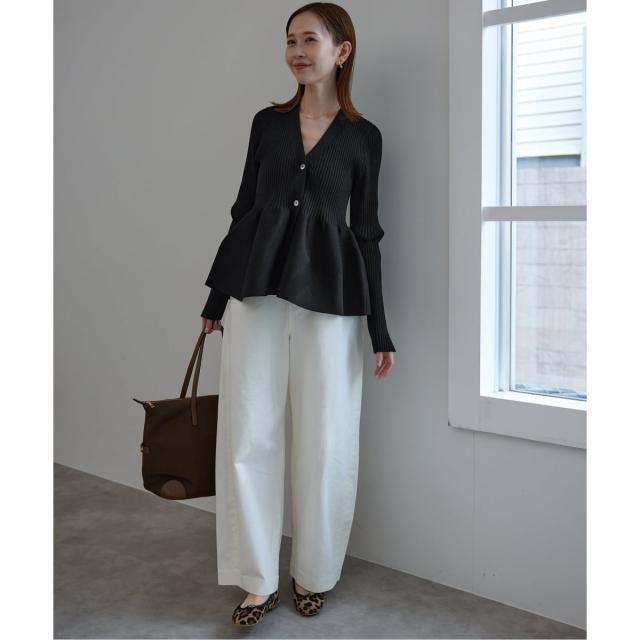 スローブ イエナ（SLOBE IENA）/《予約》Vネックペプラムカーディガン