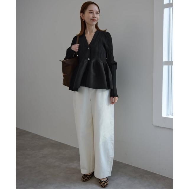 スローブ イエナ（SLOBE IENA）/《予約》Vネックペプラムカーディガン