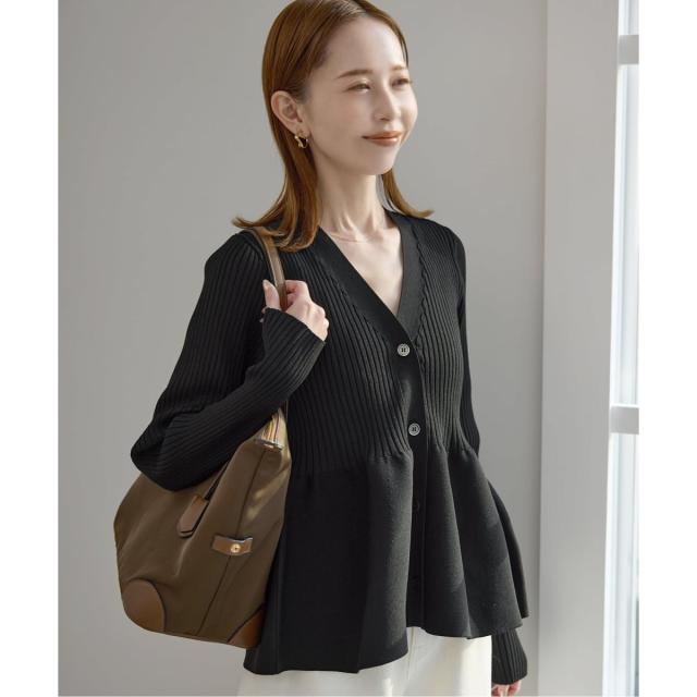 スローブ イエナ（SLOBE IENA）/《予約》Vネックペプラムカーディガン