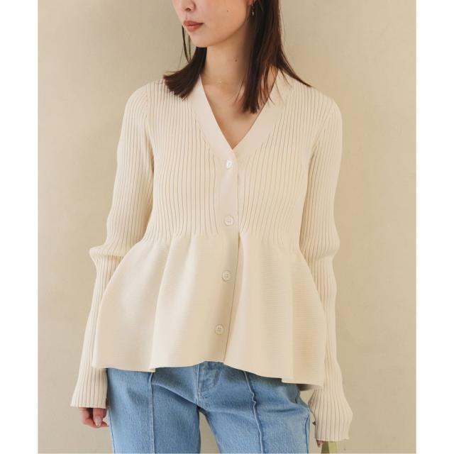 スローブ イエナ（SLOBE IENA）/《予約》Vネックペプラムカーディガン