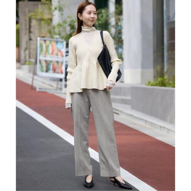 スローブ イエナ（SLOBE IENA）/《セットアップ対応可/3サイズ展開/予約》ウォッシャブルツイルストレートパンツ