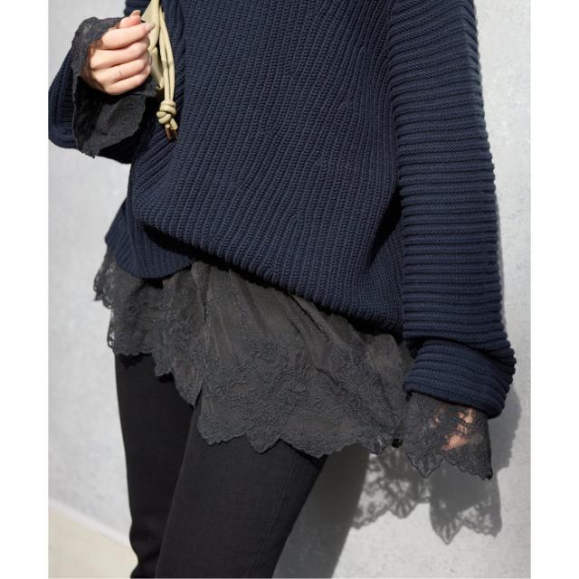 スローブ イエナ（SLOBE IENA）/《予約》チュールレースブラウス