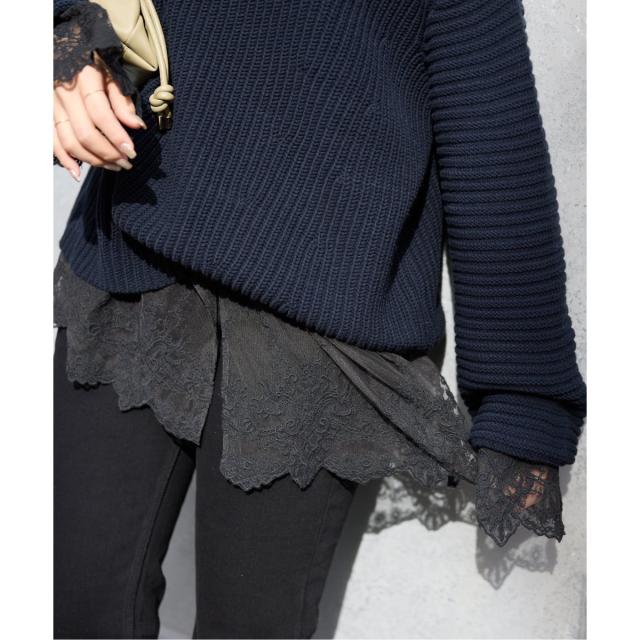 スローブ イエナ（SLOBE IENA）/《予約》チュールレースブラウス