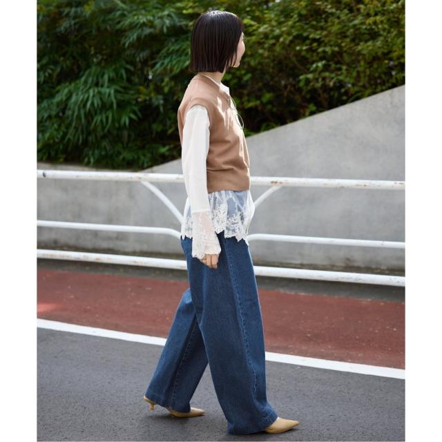 スローブ イエナ（SLOBE IENA）/《予約》チュールレースブラウス