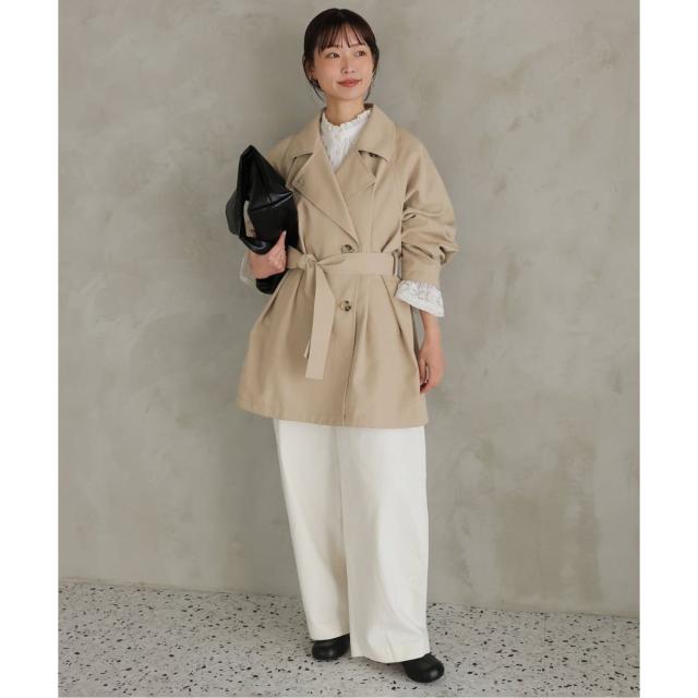 スローブ イエナ（SLOBE IENA）/《セットアップ対応可/予約》撥水ミドルトレンチコート