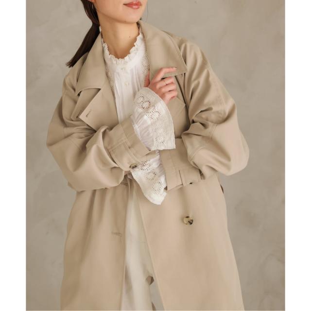 スローブ イエナ（SLOBE IENA）/《セットアップ対応可/予約》撥水ミドルトレンチコート