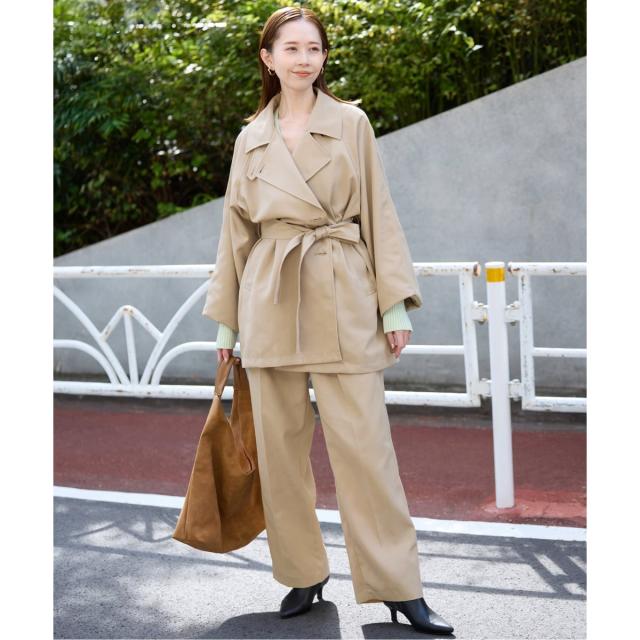 スローブ イエナ（SLOBE IENA）/《セットアップ対応可/予約》撥水ミドルトレンチコート
