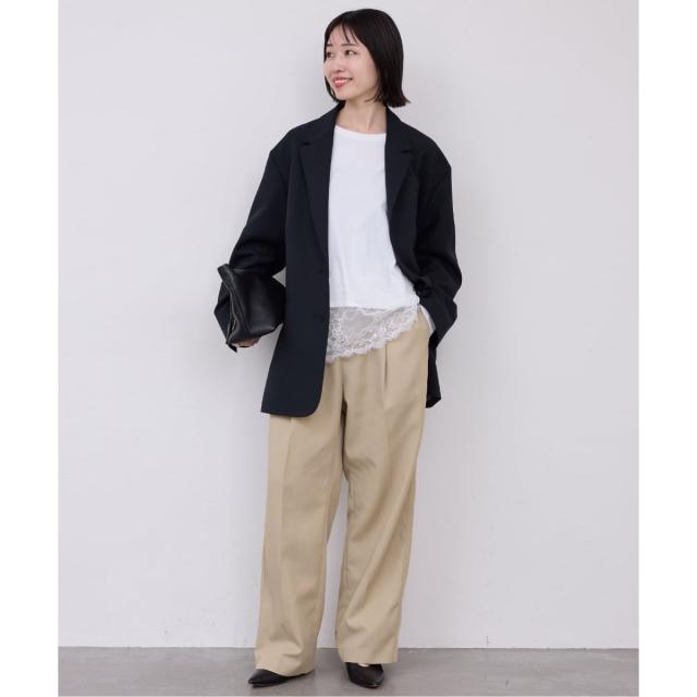 スローブ イエナ（SLOBE IENA）/《セットアップ対応可/WEBのみ4サイズ展開/予約》撥水2タックチノパンツ