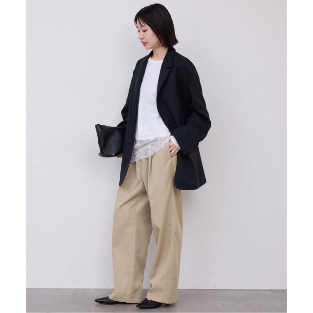 スローブ イエナ（SLOBE IENA）/《セットアップ対応可/WEBのみ4サイズ展開/予約》撥水2タックチノパンツ