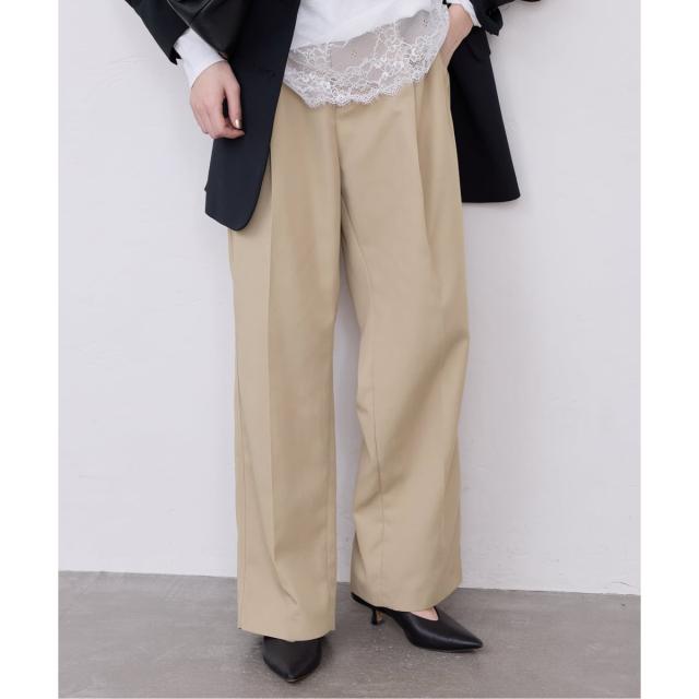 スローブ イエナ（SLOBE IENA）/《セットアップ対応可/WEBのみ4サイズ展開/予約》撥水2タックチノパンツ