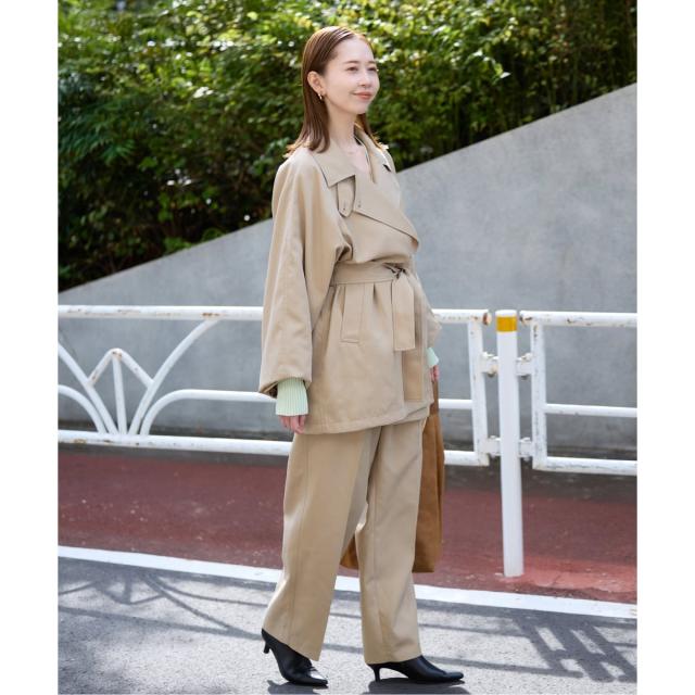 スローブ イエナ（SLOBE IENA）/《セットアップ対応可/WEBのみ4サイズ展開/予約》撥水2タックチノパンツ