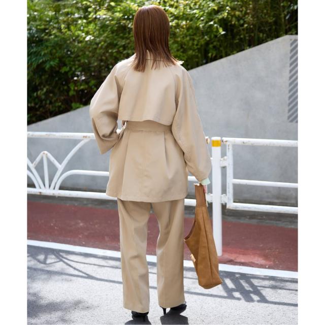 スローブ イエナ（SLOBE IENA）/《セットアップ対応可/WEBのみ4サイズ展開/予約》撥水2タックチノパンツ