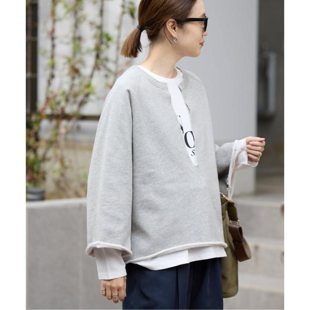 スローブ イエナ（SLOBE IENA）/《予約》裏毛スキッパープルオーバー