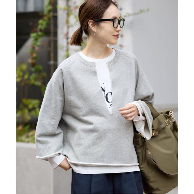 スローブ イエナ（SLOBE IENA）/《予約》裏毛スキッパープルオーバー