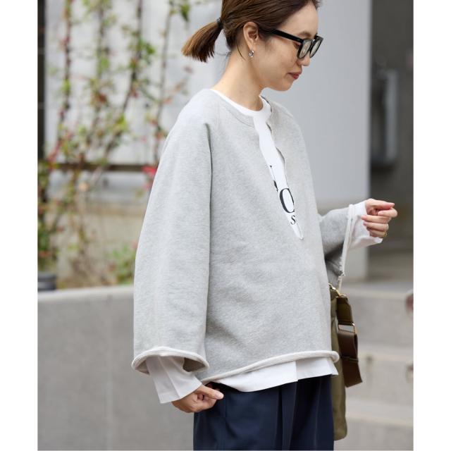 スローブ イエナ（SLOBE IENA）/《予約》裏毛スキッパープルオーバー