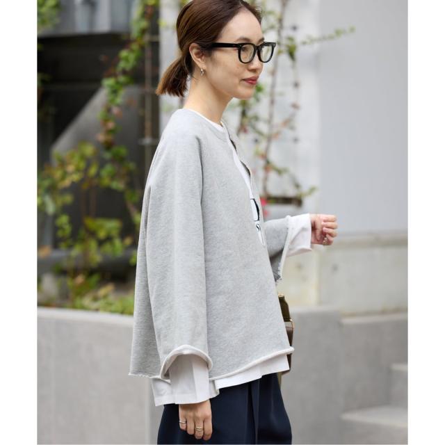 スローブ イエナ（SLOBE IENA）/《予約》裏毛スキッパープルオーバー