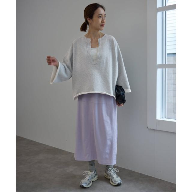 スローブ イエナ（SLOBE IENA）/《予約》裏毛スキッパープルオーバー