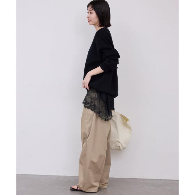 スローブ イエナ（SLOBE IENA）/《追加4予約》レースコンビカットソー