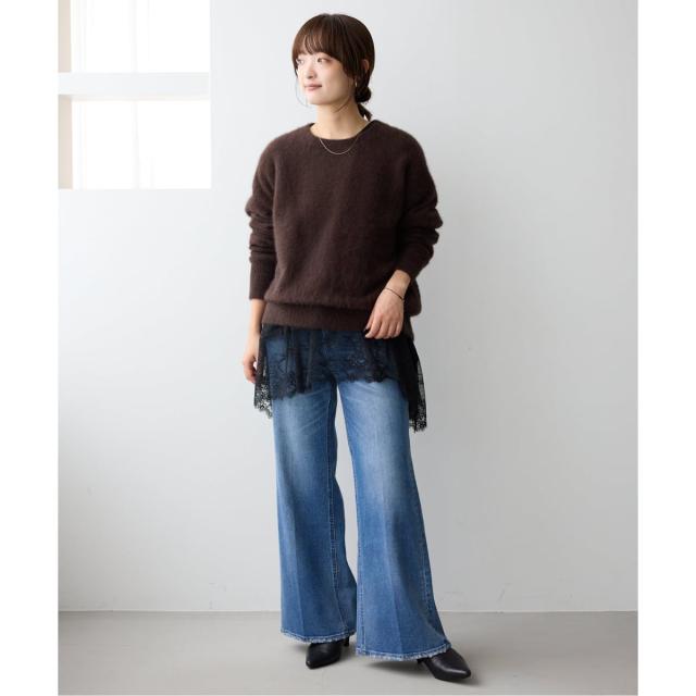 スローブ イエナ（SLOBE IENA）/《追加4予約》レースコンビカットソー