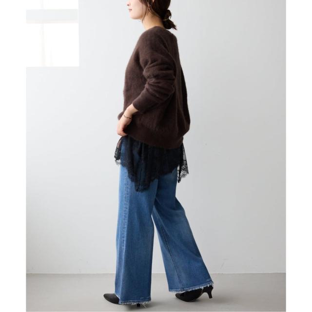 スローブ イエナ（SLOBE IENA）/《追加4予約》レースコンビカットソー