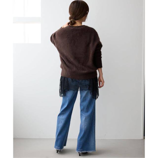 スローブ イエナ（SLOBE IENA）/《追加4予約》レースコンビカットソー