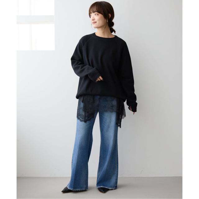 スローブ イエナ（SLOBE IENA）/《追加4予約》レースコンビカットソー