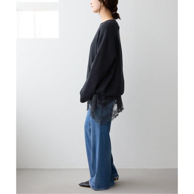 スローブ イエナ（SLOBE IENA）/《追加4予約》レースコンビカットソー