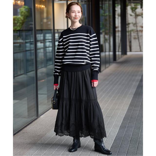 スローブ イエナ（SLOBE IENA）/《予約》コットンボイルケミカルレーススカート