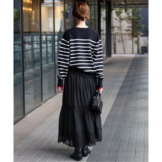 スローブ イエナ（SLOBE IENA）/《予約》コットンボイルケミカルレーススカート