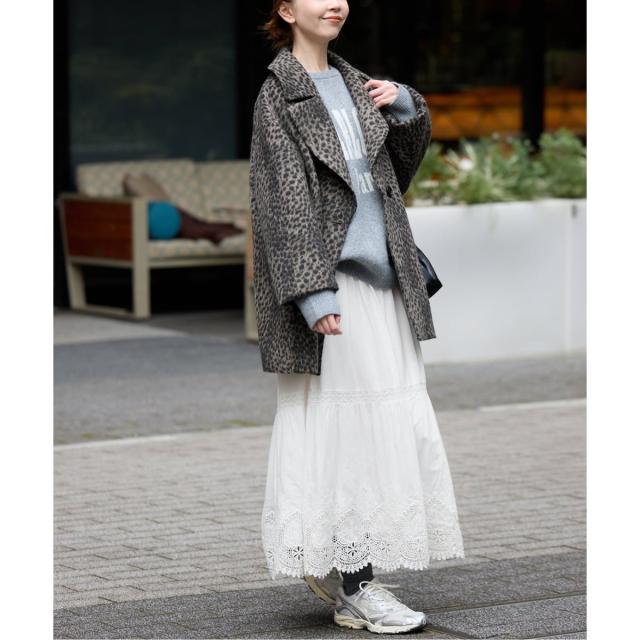 スローブ イエナ（SLOBE IENA）/《予約》コットンボイルケミカルレーススカート