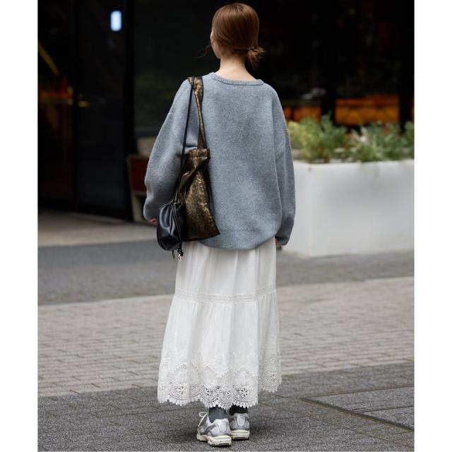 スローブ イエナ（SLOBE IENA）/《予約》コットンボイルケミカルレーススカート