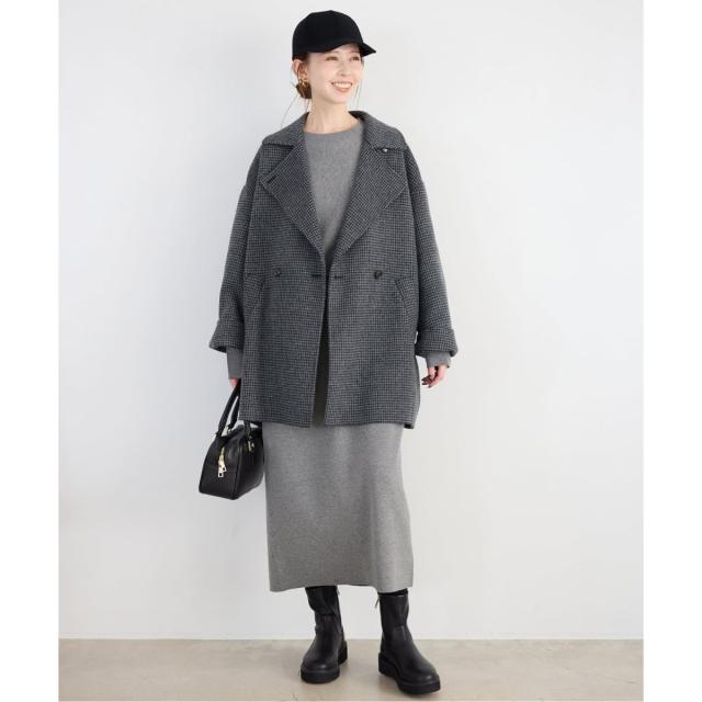 スローブ イエナ（SLOBE IENA）/《追加》souple wool ダブルフェイスミドルコート